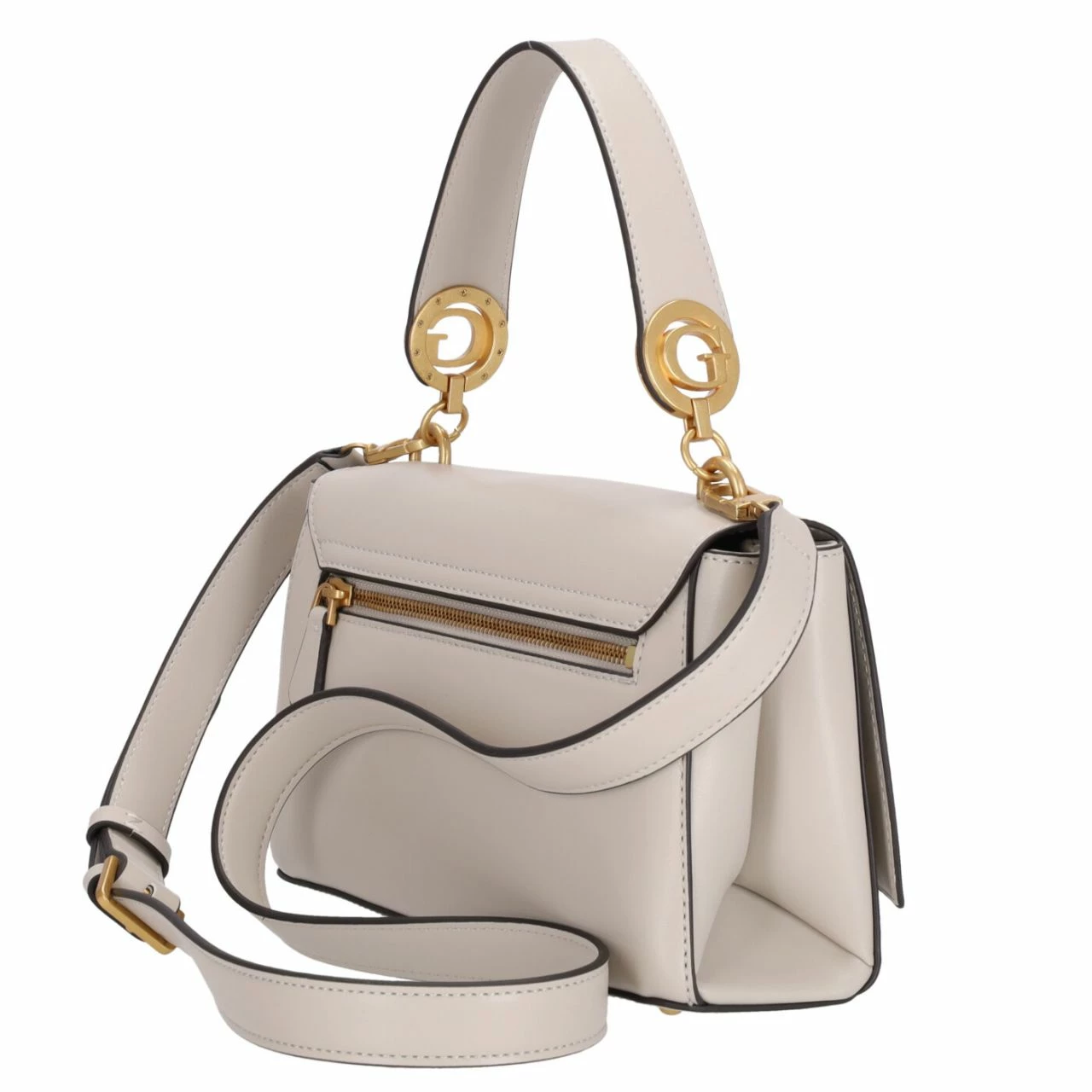 Guess Kurzgriff Tasche Masie Top Handle Flap Stone 14 Guess Kurzgriff Tasche Masie Top Handle Flap Stone – Bild 12