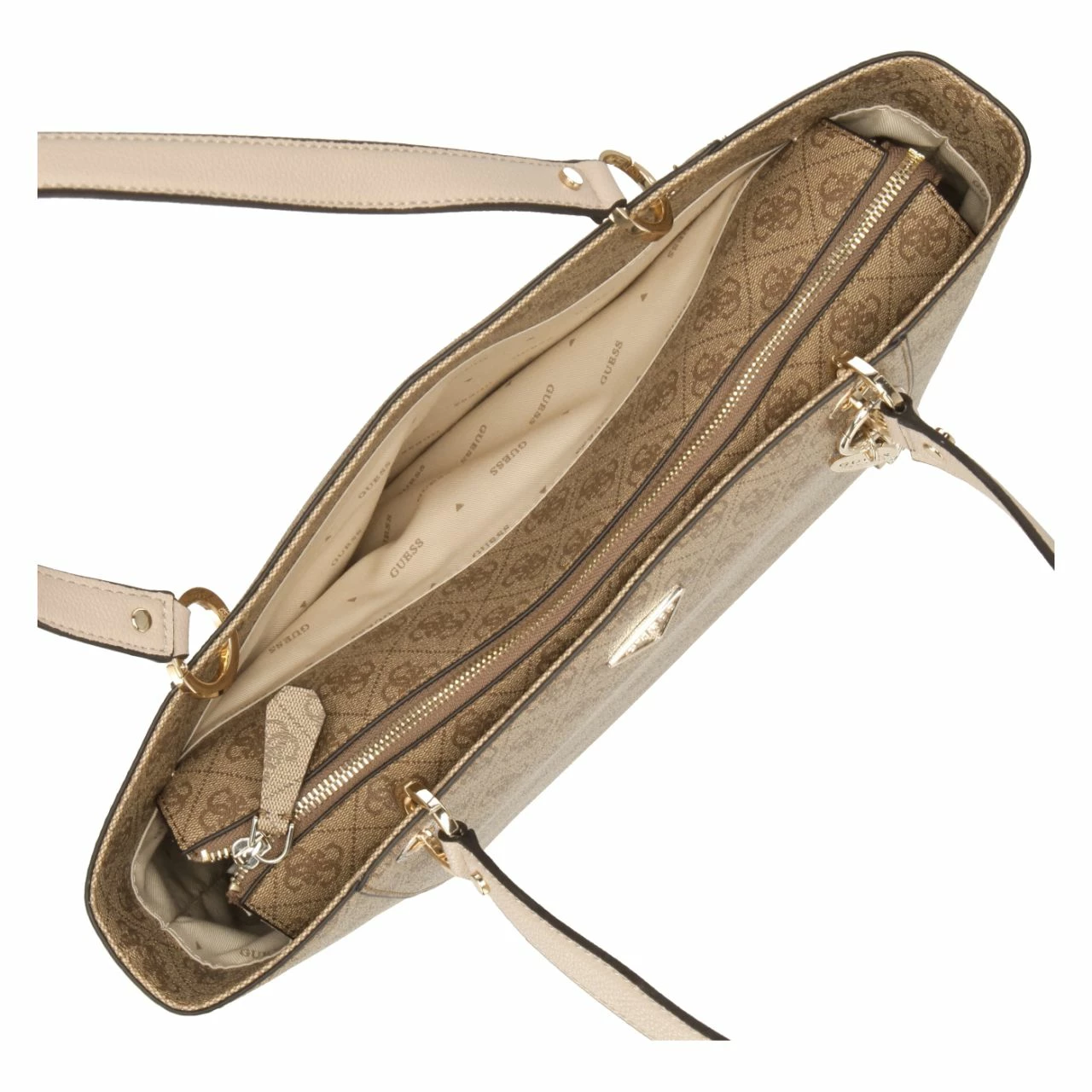 Guess Shopper Noelle Elite Tote Latte Logo 15 Guess Shopper Noelle Elite Tote Latte Logo – Bild 13