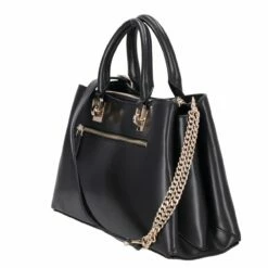 Guess Kurzgriff Tasche Eliette Logo Girlfriend Satchel Black -Aufbewahrungstasche Geschäft 0 1365c6b093c507c 1280x1280