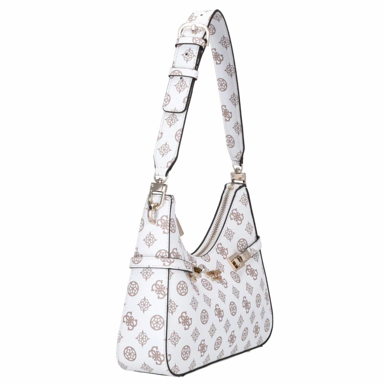 Guess Beuteltasche Loralee Hobo White Logo 15 Guess Beuteltasche Loralee Hobo White Logo – Bild 13