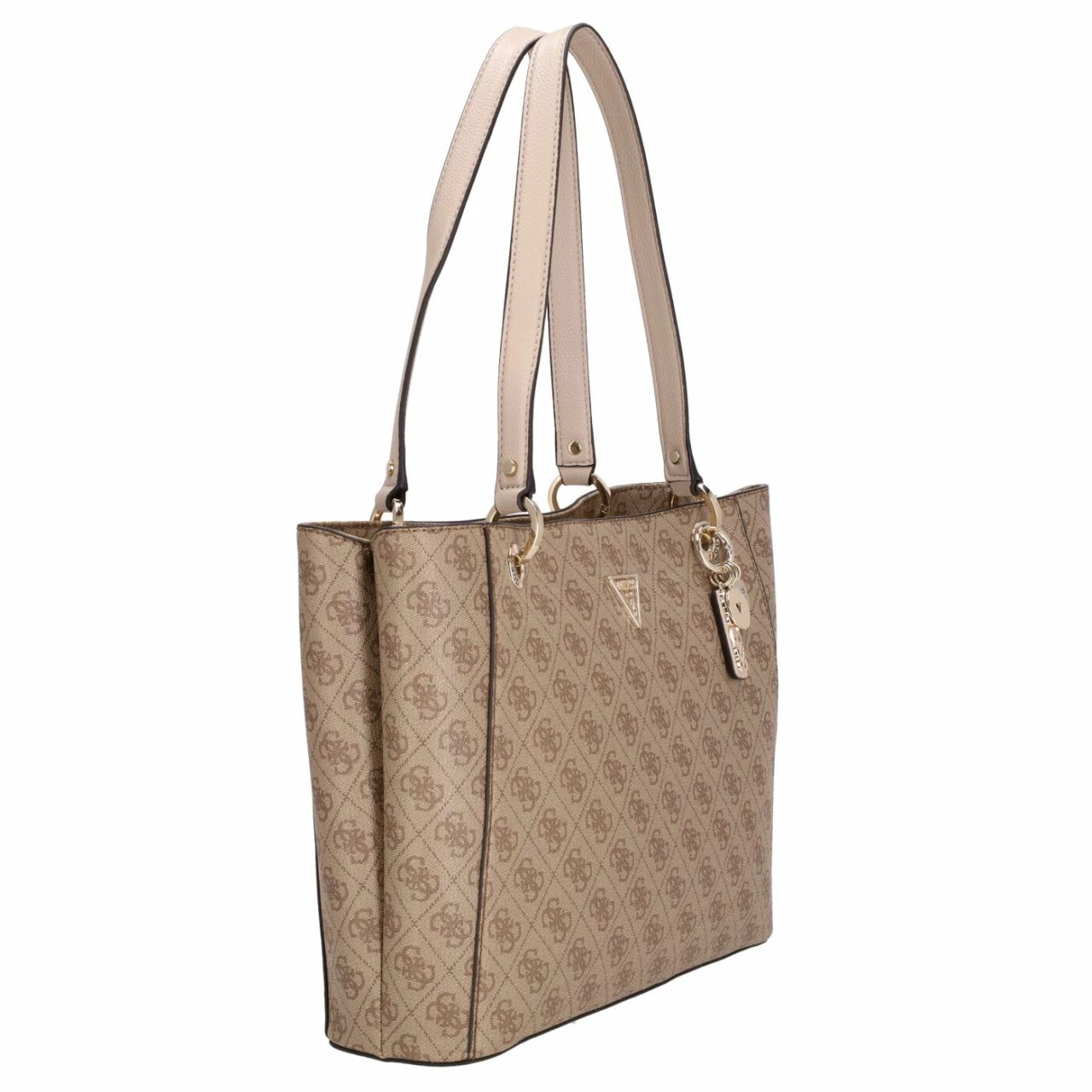 Guess Shopper Noelle Noel Tote Latte Logo 16 Guess Shopper Noelle Noel Tote Latte Logo – Bild 14