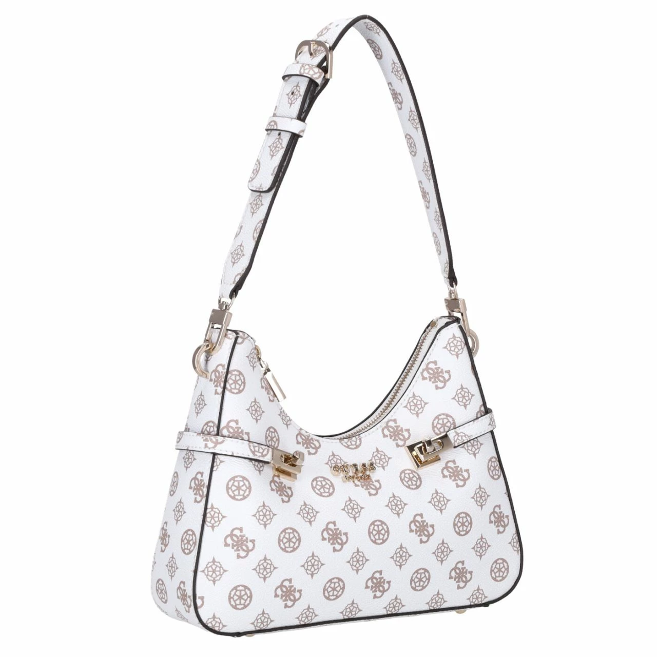Guess Beuteltasche Loralee Hobo White Logo 16 Guess Beuteltasche Loralee Hobo White Logo – Bild 14
