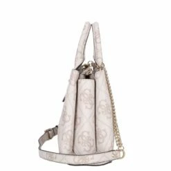 Guess Kurzgriff Tasche Eliette Logo Girlfriend Satchel Dove Logo -Aufbewahrungstasche Geschäft 0 1465f8c80a36f8f 1280x1280