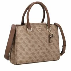 Guess Kurzgriff Tasche Noelle Girlfriend Satchel Latte Logo/brown -Aufbewahrungstasche Geschäft 0 1565120a6454679 1280x1280