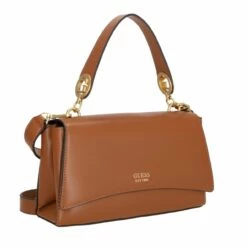 Guess Kurzgriff Tasche Masie Top Handle Flap Cognac -Aufbewahrungstasche Geschäft 0 156567c2d69bd7b 1280x1280