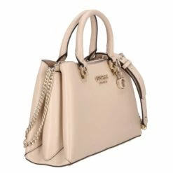 Guess Kurzgriff Tasche Eliette Logo Girlfriend Satchel Light Beige -Aufbewahrungstasche Geschäft 0 1565d682dae1654 1280x1280