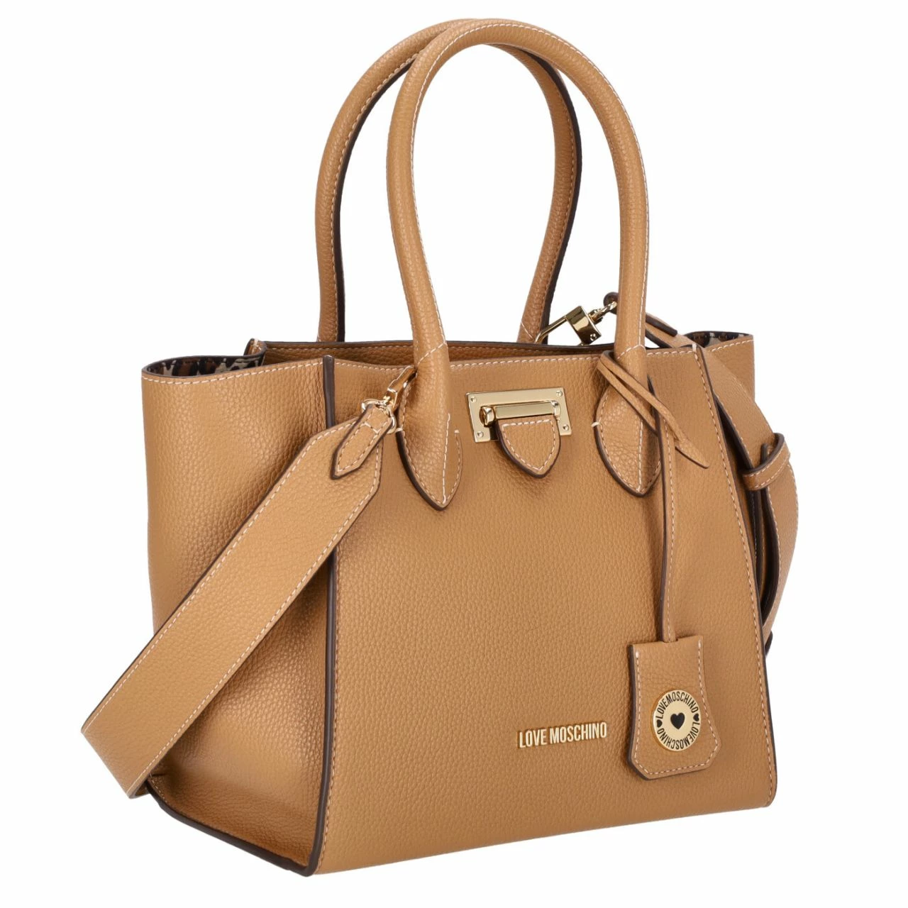 Love Moschino Kurzgriff Tasche Borsa JC4109 Cammello 18 Love Moschino Kurzgriff Tasche Borsa JC4109 Cammello – Bild 16