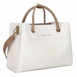 Valentino Kurzgriff Tasche Alexia Bianco/cuoio -Aufbewahrungstasche Geschäft 0 1665d7d3d442640 1280x1280