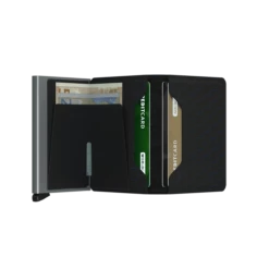 Secrid Kreditkartenetui Slimwallet Optical Black-titanium -Aufbewahrungstasche Geschäft Secrid Slimwallet Optical Black Titanium Open 1280x1280