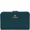AIGNER Hochkantbörse Damen Ivy Cowhide Oceanic Blue