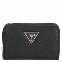 Guess Querbörse Damen Meridian SLG Medium Zip Around Black