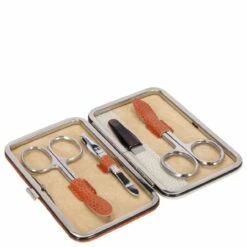 Windrose Maniküre Set Manicure Bügeletui Bicolore 4tlg. Orange/beige