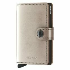 Secrid Kreditkartenetui Miniwallet Metallic Champagne-brown