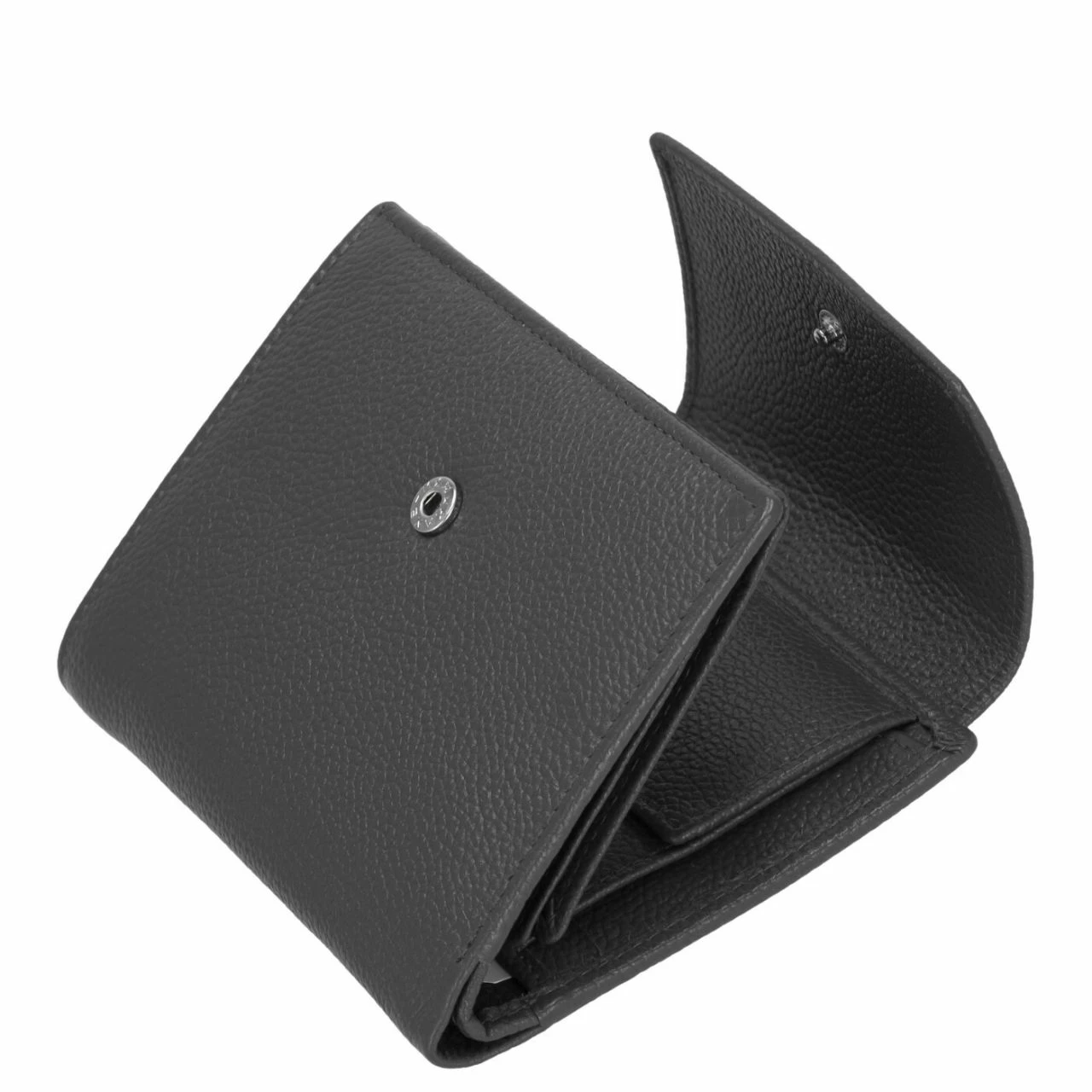 KENORADA Hochkantbörse Damen Amur Flap Wallet M Schwarz 4 KENORADA Hochkantbörse Damen Amur Flap Wallet M Schwarz – Bild 2