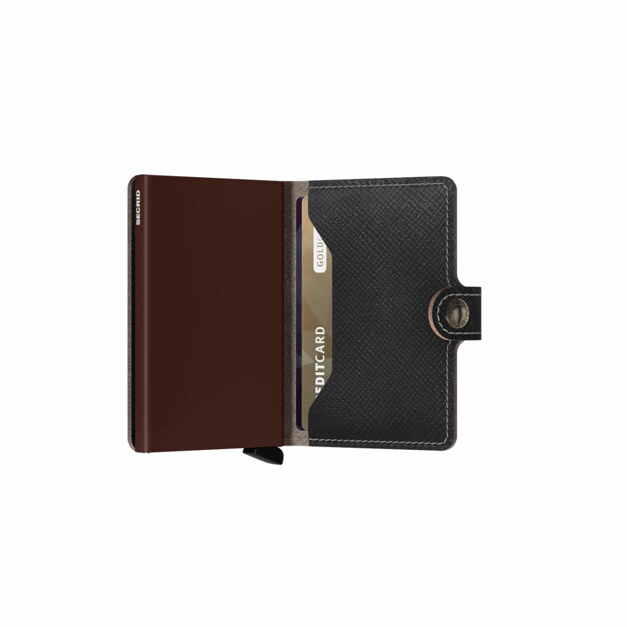 Secrid Kreditkartenetui Miniwallet Saffiano Brown 5 Secrid Kreditkartenetui Miniwallet Saffiano Brown – Bild 3