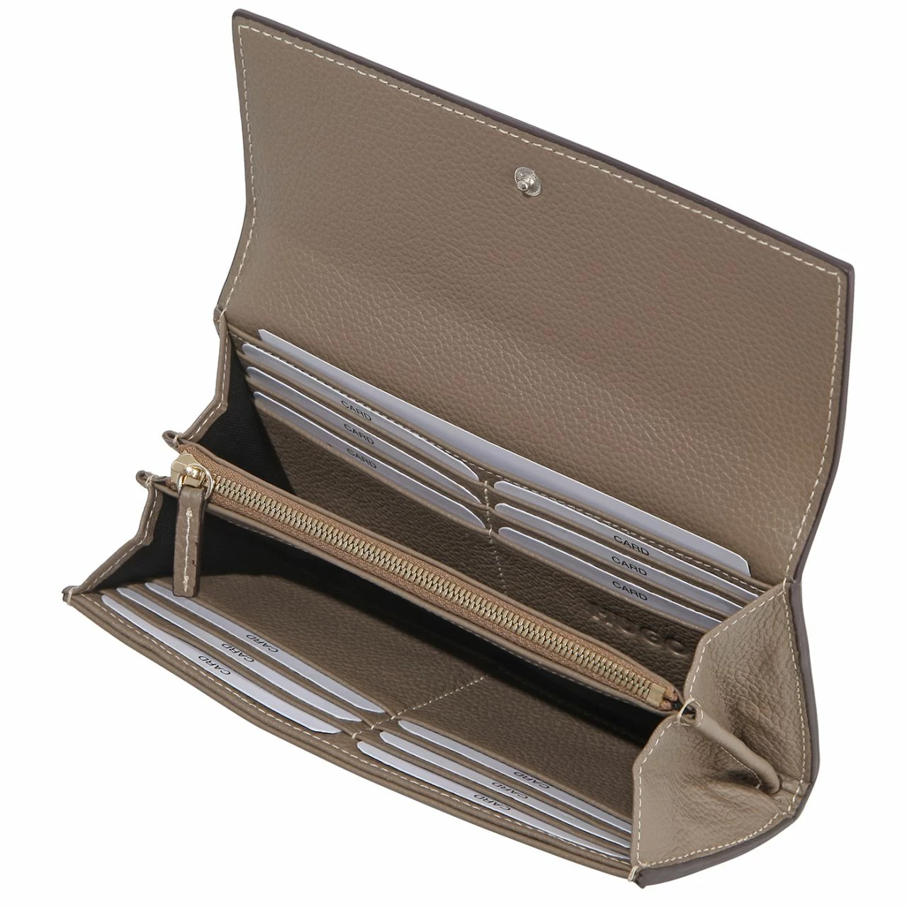 HUGO Überschlagbörse Damen Amelia Continental B Black 6 HUGO Überschlagbörse Damen Amelia Continental B Black – Bild 4