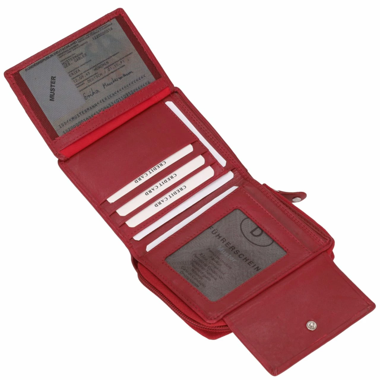 KENORADA Hochkantbörse Damen Hollabrunn Rot 6 KENORADA Hochkantbörse Damen Hollabrunn Rot – Bild 4