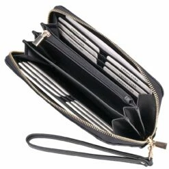 Guess Langbörse Damen Eco Mai SLG Large Zip Around Black -Aufbewahrungstasche Geschäft 0 04649caf03e666d 1280x1280