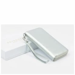Seidenfelt Manufaktur Langbörse Damen Smilla Silver -Aufbewahrungstasche Geschäft 0 04649e062aaf07e 1280x1280