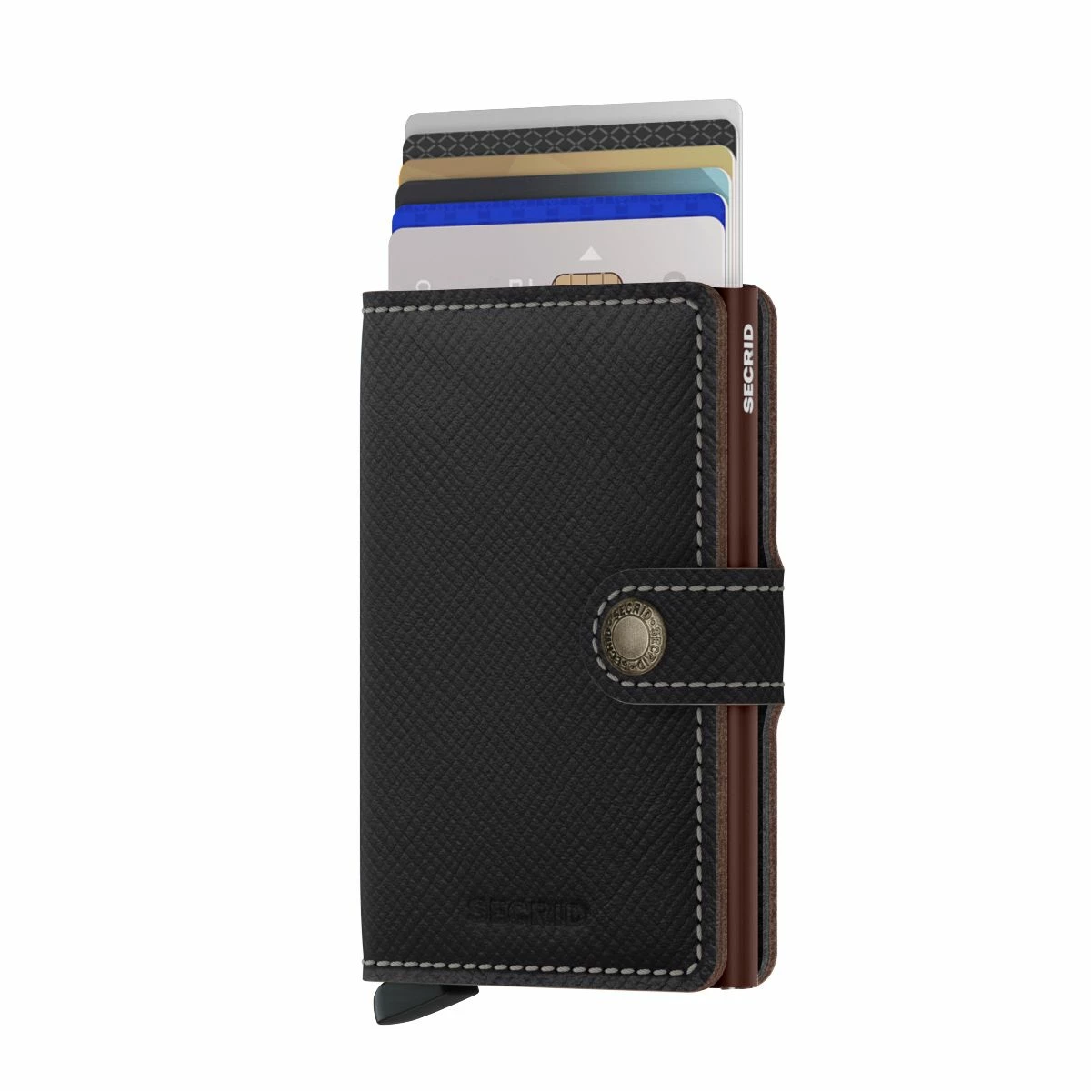 Secrid Kreditkartenetui Miniwallet Saffiano Brown 7 Secrid Kreditkartenetui Miniwallet Saffiano Brown – Bild 5