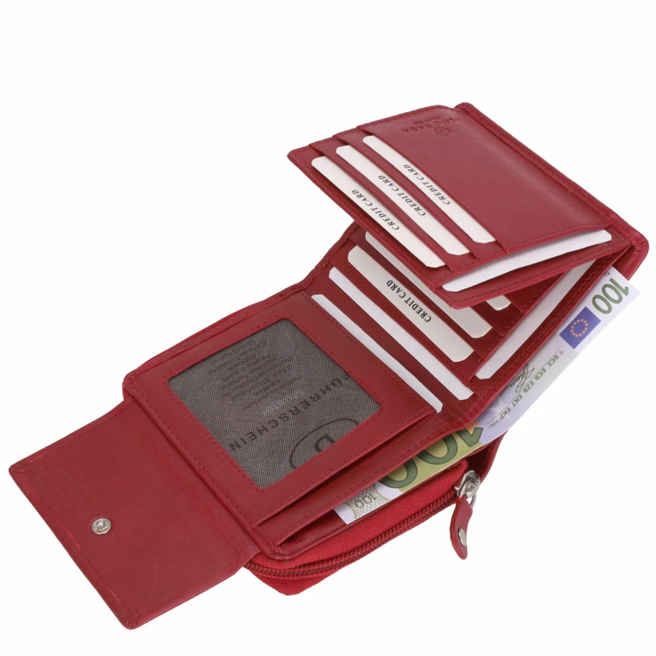 KENORADA Hochkantbörse Damen Hollabrunn Rot 7 KENORADA Hochkantbörse Damen Hollabrunn Rot – Bild 5