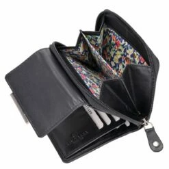 KENORADA Hochkantbörse Damen Iguacu Flap Zip Wallet M Schwarz -Aufbewahrungstasche Geschäft 0 0565b9d5c2848be 1280x1280