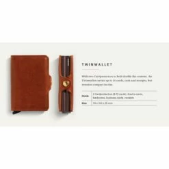Secrid Kreditkartenetui Twinwallet Vintage Cognac-silver -Aufbewahrungstasche Geschäft 0 066438b1dde9739 1280x1280